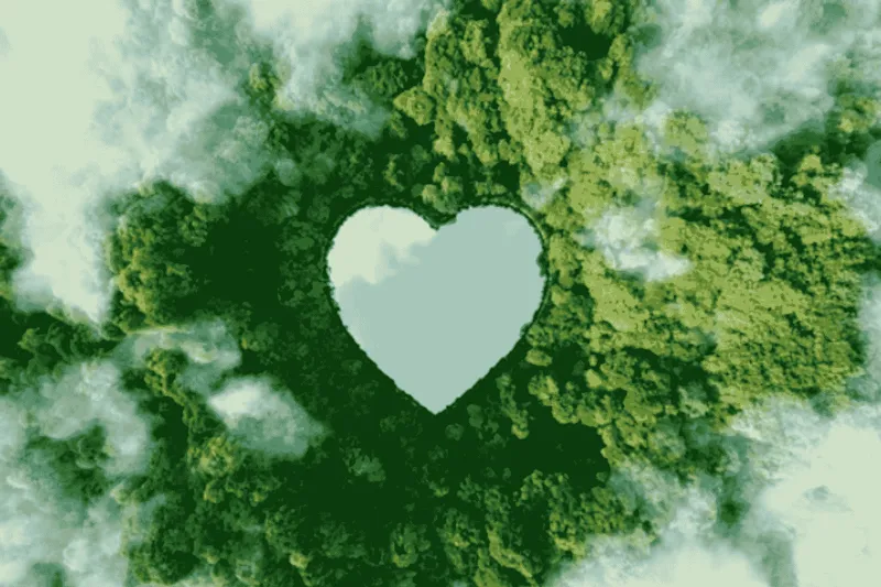 Laghetto a forma di cuore